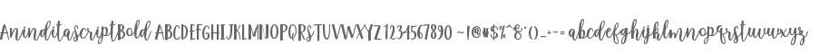 Anindita Script Bold