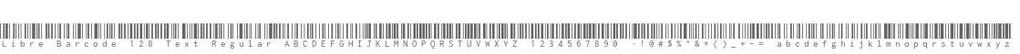 Libre Barcode 128 Text Regular
