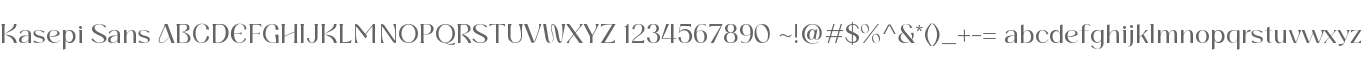 Kasepi Sans