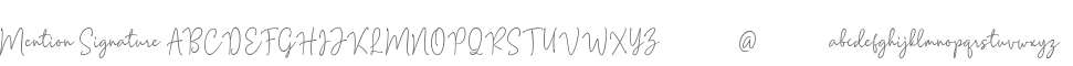 Mention Signature