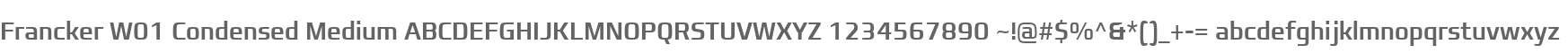 Francker W01 Condensed Medium