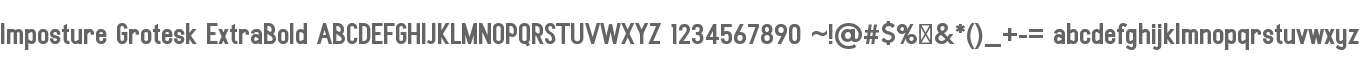 Imposture Grotesk ExtBd