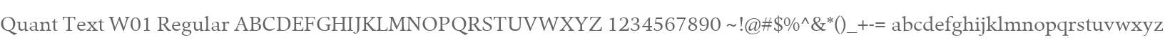 Quant Text W01 Regular