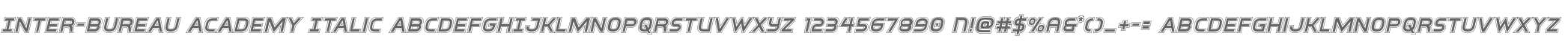 Inter-Bureau Academy Italic