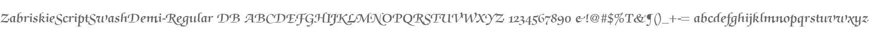 ZabriskieScriptSwashDemi-Regular DB