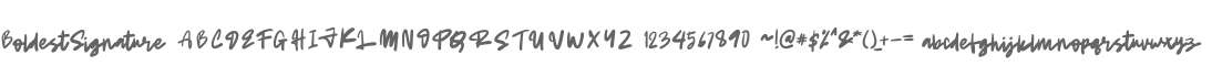 BoldestSignature