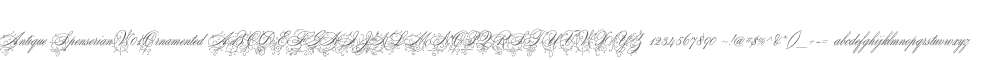 Antique SpenserianW01Ornamented