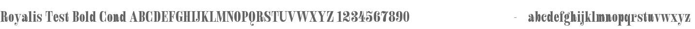 Royalis Test Bold Cond