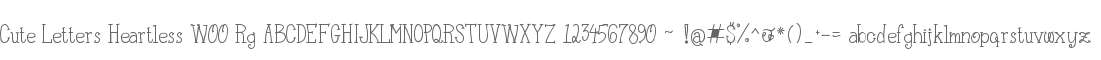 Cute Letters Heartless W00 Rg
