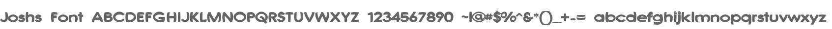 Joshs Font