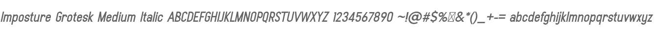 Imposture Grotesk Med