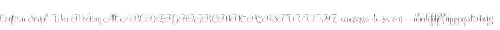 Centeria Script W03 Medium Alt