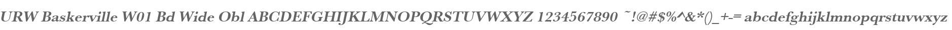 URW Baskerville W01 Bd Wide Obl