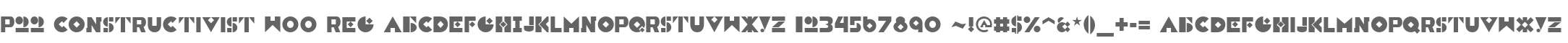 P22 Constructivist W00 Reg