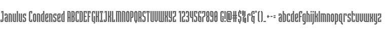 Janulus Condensed