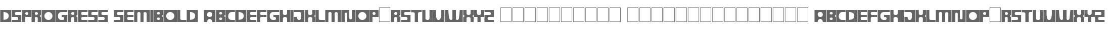 DSProgress SemiBold