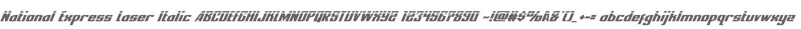 National Express Laser Italic