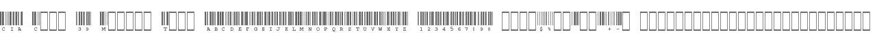 CIA Code 39 Medium Text