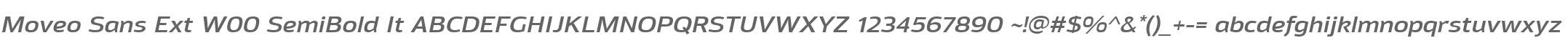 Moveo Sans Ext W00 SemiBold It
