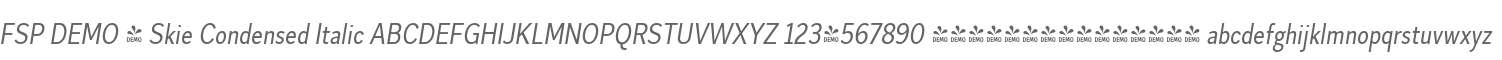 FSP DEMO - Skie Condensed