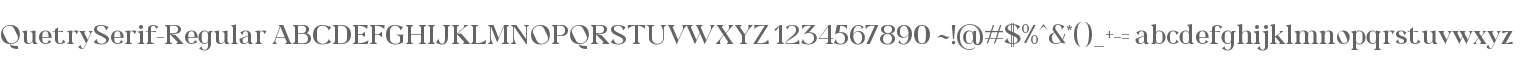 Quetry Serif