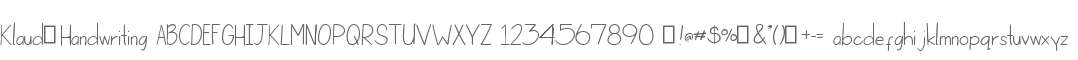 Klaud_Handwriting