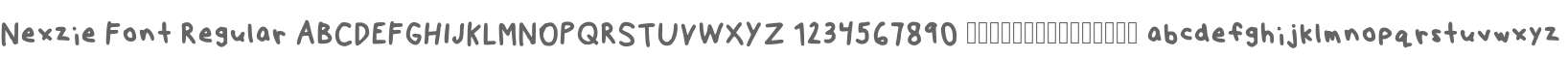 Nexzie Font Regular