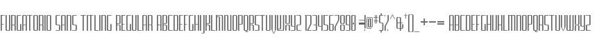 Furgatorio Sans Titling Regular