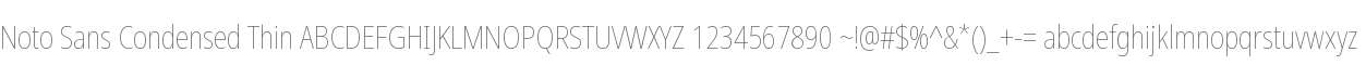 Noto Sans Cond Thin