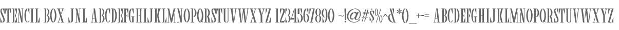Stencil Box JNL