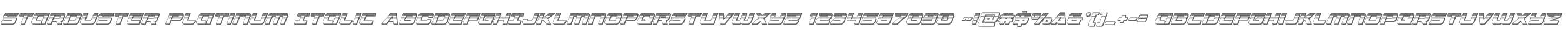 Starduster Platinum Italic