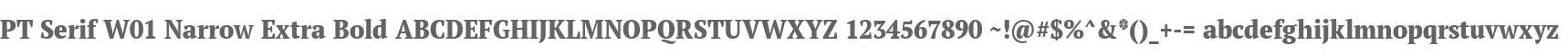 PT Serif W01 Narrow Extra Bold