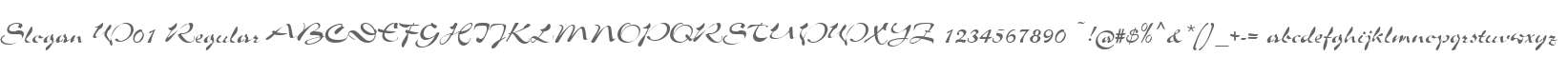 Slogan W01 Regular