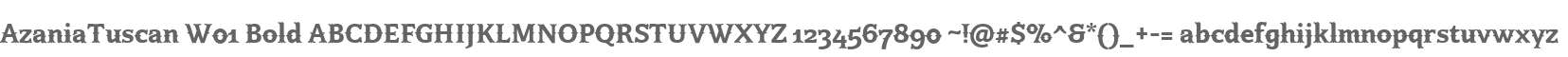 AzaniaTuscan W01 Bold