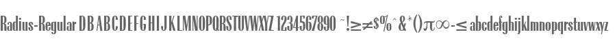 Radius-Regular DB