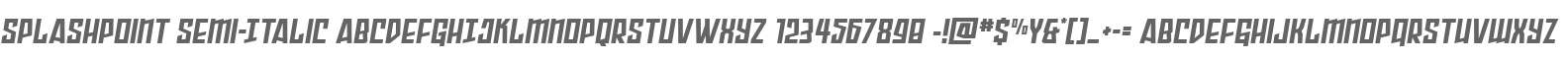 Splashpoint Semi-Italic