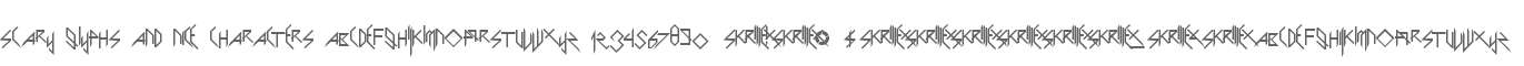 Scary Glyphs and Nice Characters