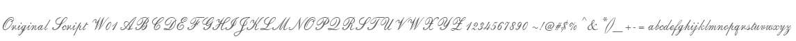 Original Script W01