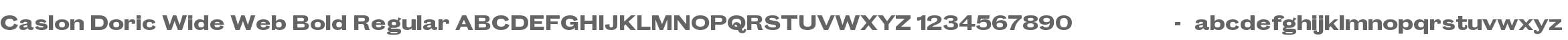 Caslon Doric Wide Web Bold Regular