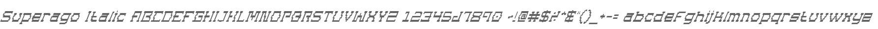 Superago Italic