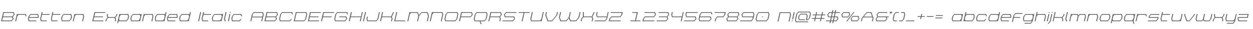Bretton Expanded Italic