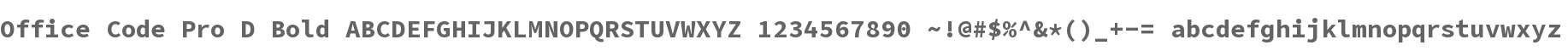Office Code Pro D Bold