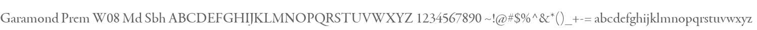 Garamond Prem W08 Md Sbh