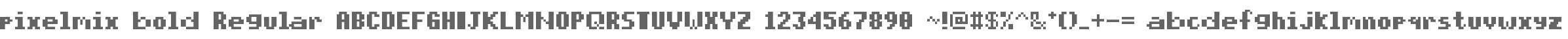 pixelmix bold Regular