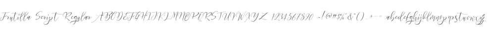 Frutilla Script Regular