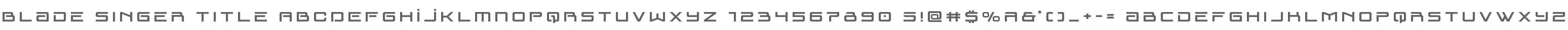 Blade Singer Title