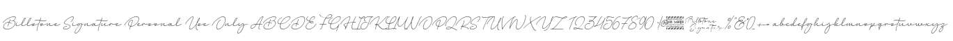Billstone Signature Personal Use Only