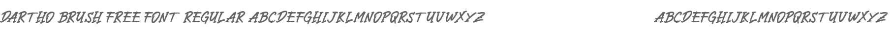 Dartho Brush Free Font Regular