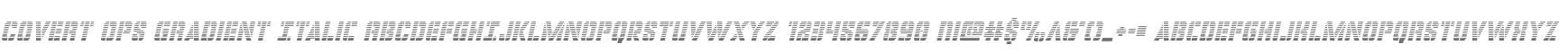 Covert Ops Gradient Italic