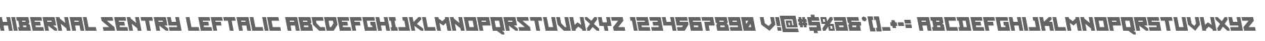 Hibernal Sentry Leftalic